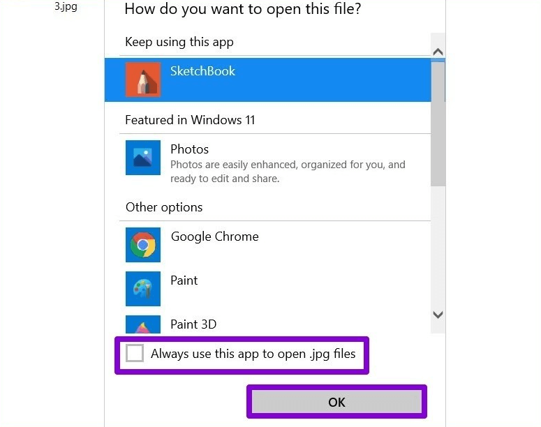 Always use this app to open files