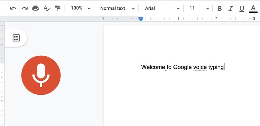 Google Docs Voice Typing