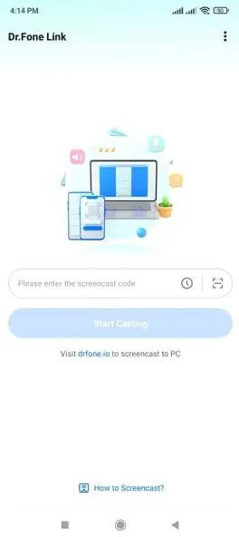 using qr or cast code