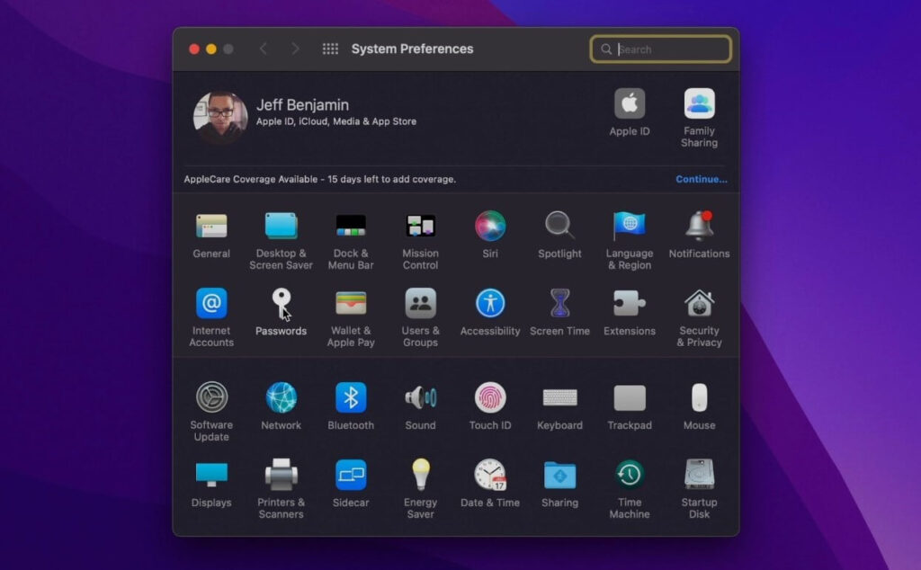 System Preferences