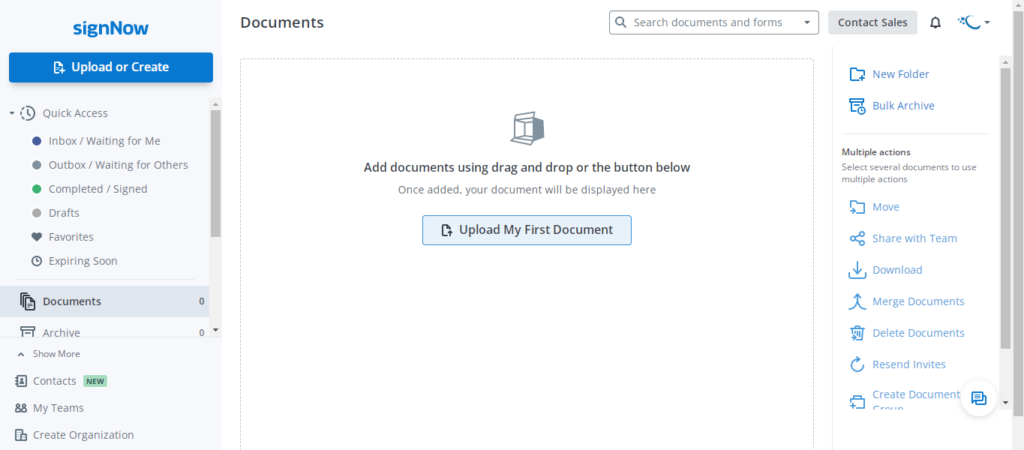 upload document