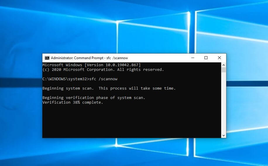 Run the System File Checker (SFC) in Windows