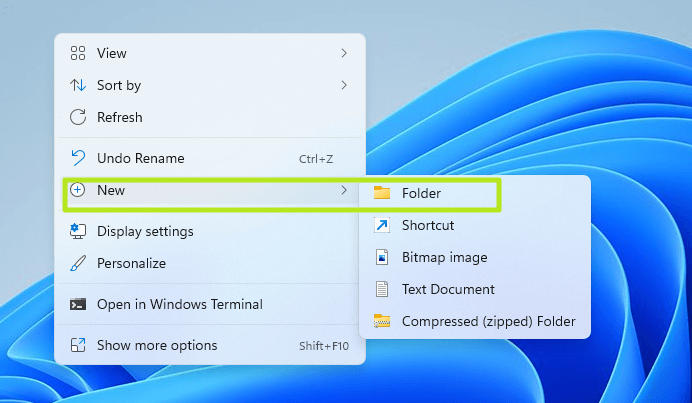 new folder