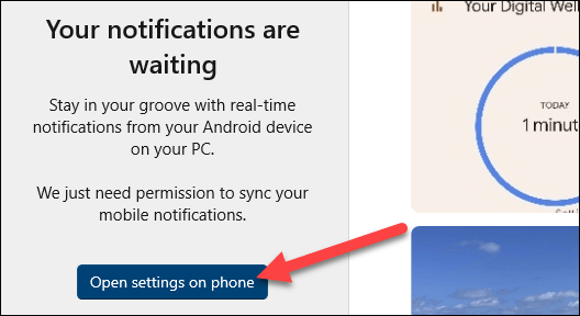 Open Settings on Phone