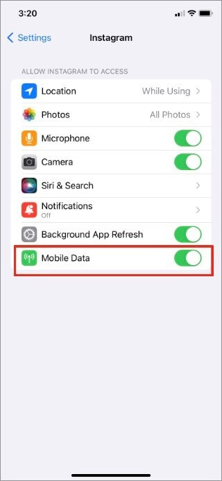 mobile data
