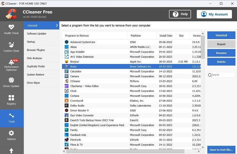 App installation or Repair