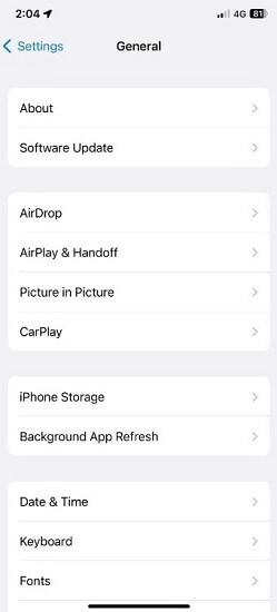 iPhone Storage