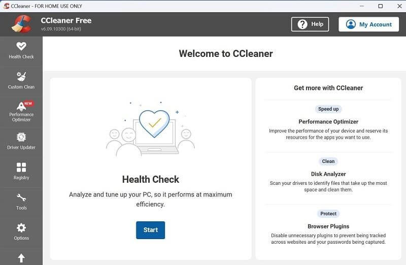 Health Check option