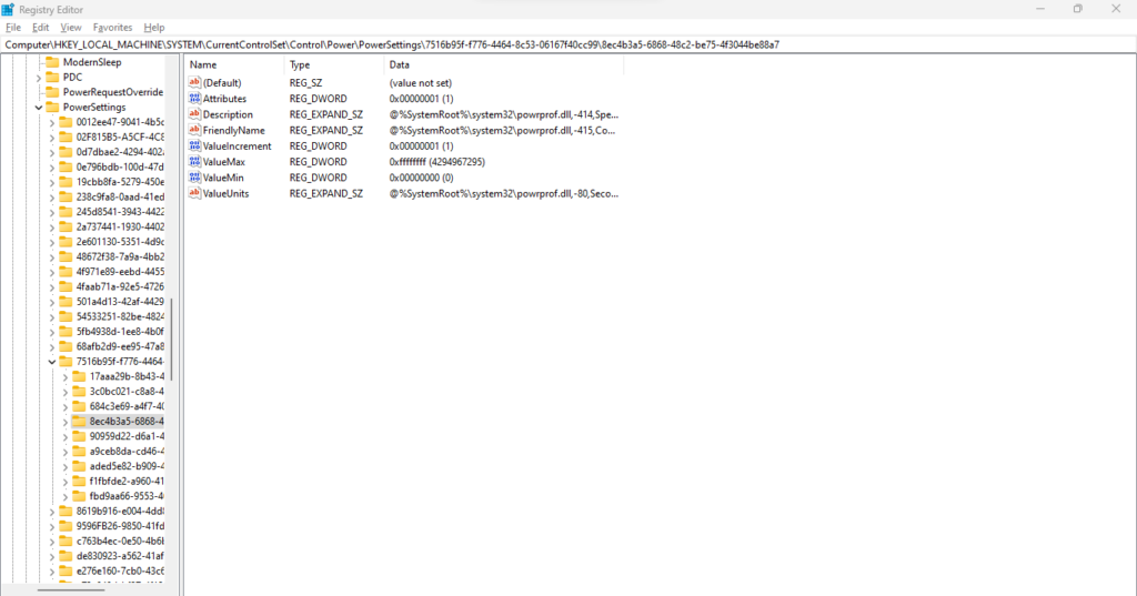 registry editor
