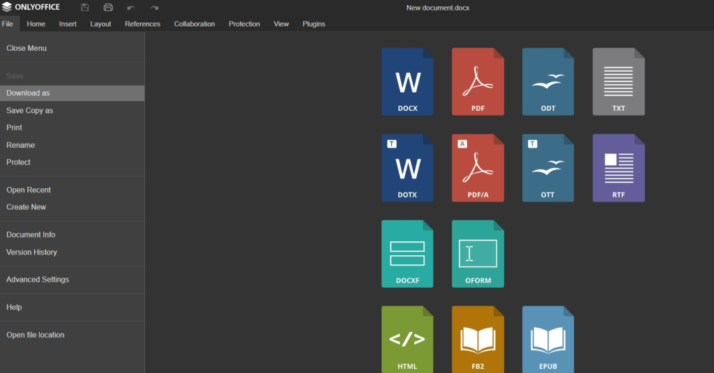 onlyoffice file saving
