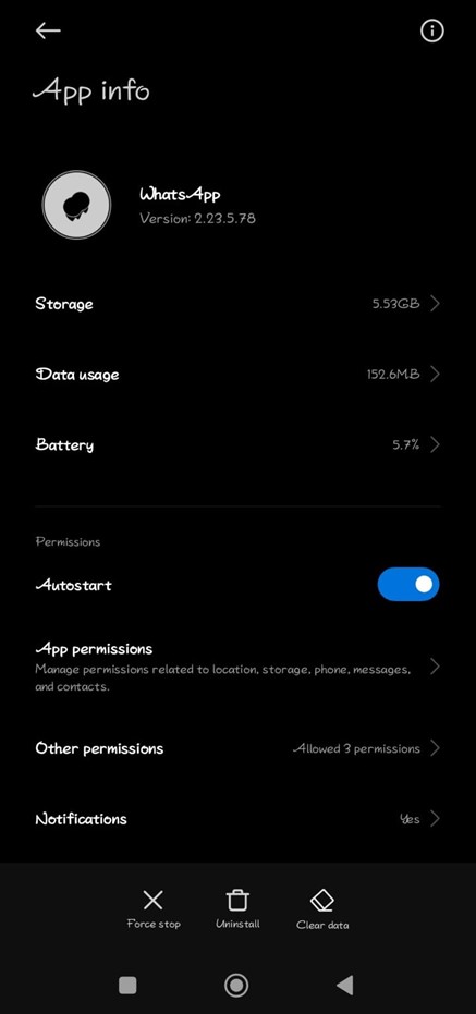  app info