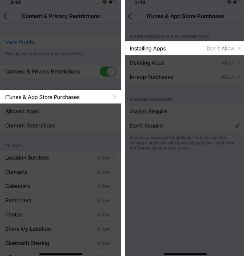 installing apps