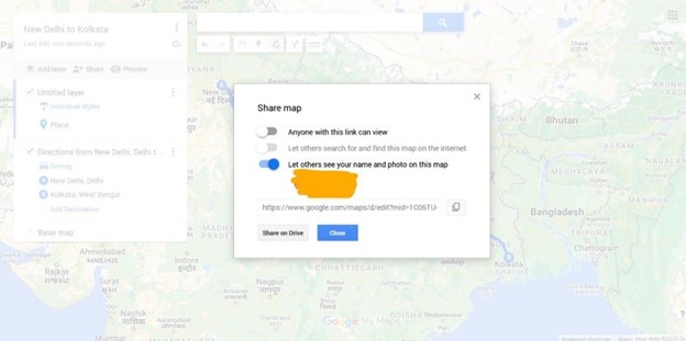 share on drive