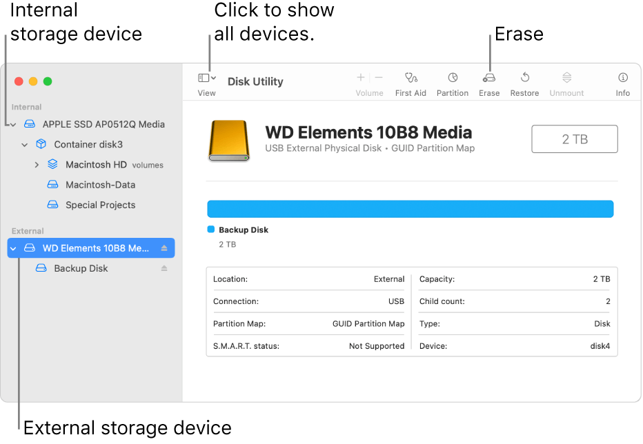 select external hard drive