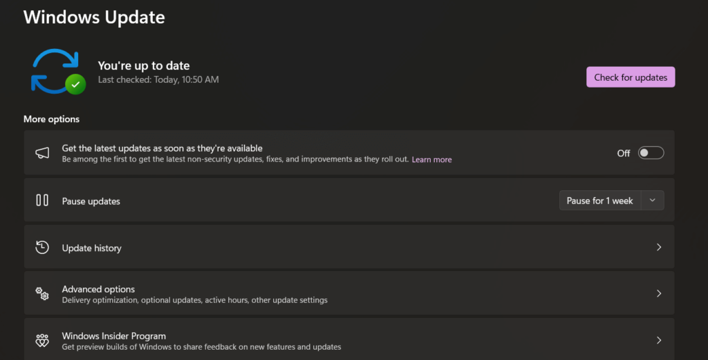Update Windows