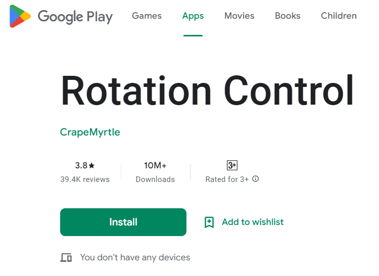 Screen Rotation App
