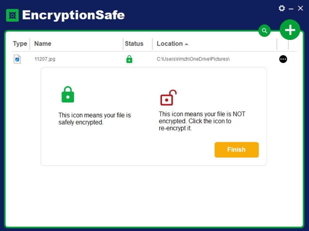 encryption safe final step