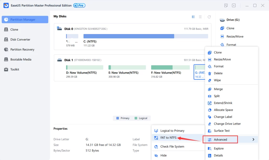 EaseUS Partition Master