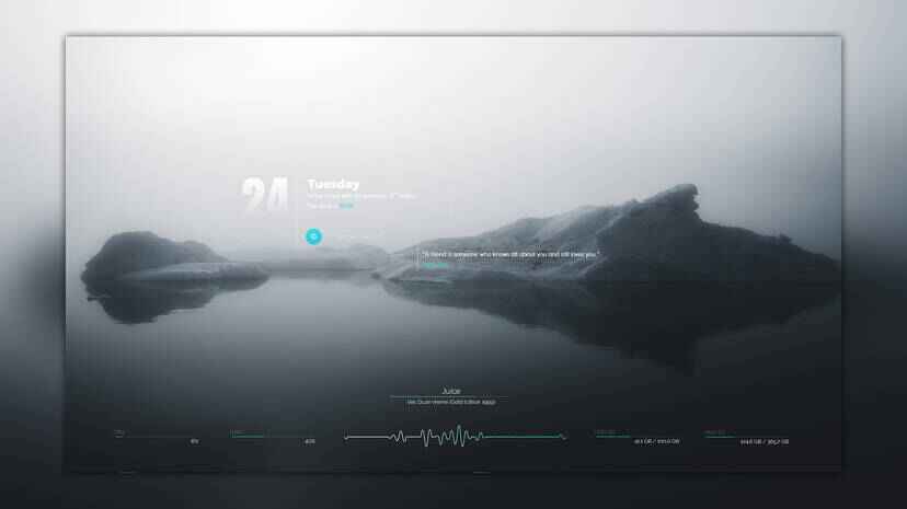 Amatical skin for Rainmeter