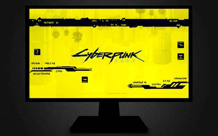 Cyberpunk Rainmeter Skin