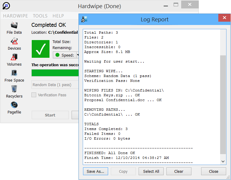 Hardwipe software