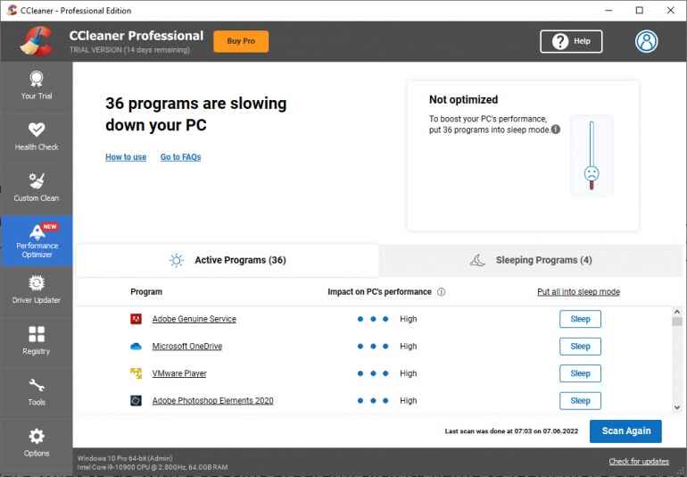 Alt text ccleaner pc optimization