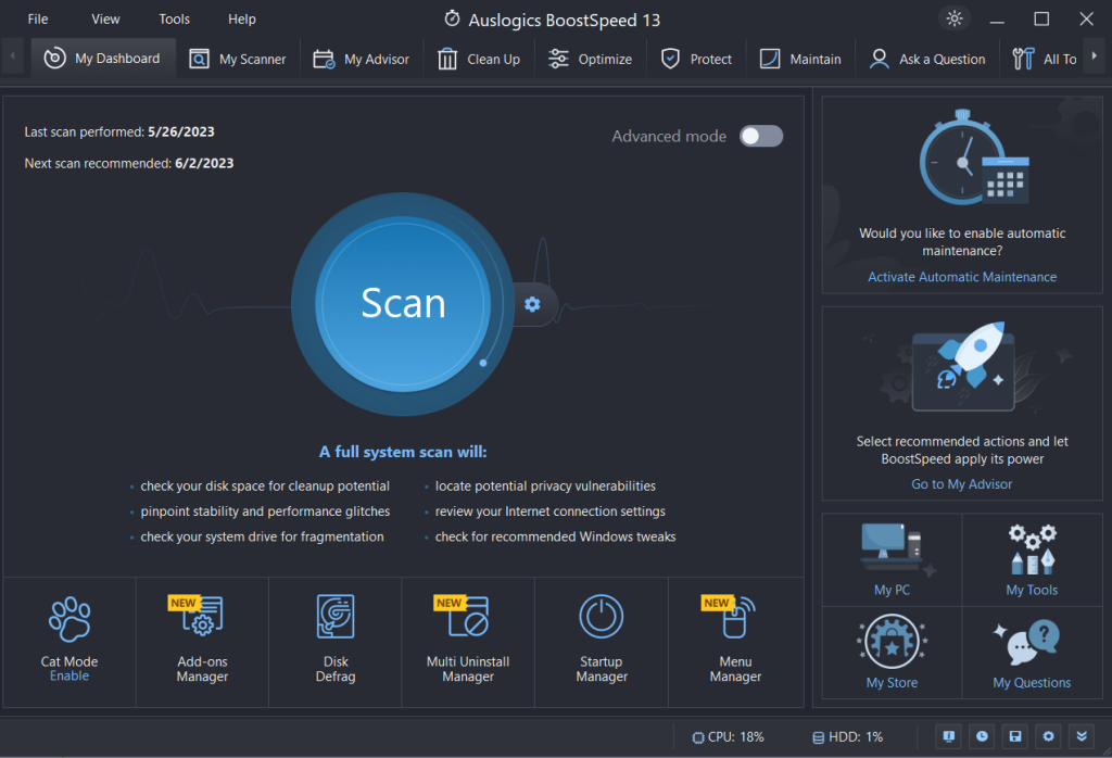 Auslogics BoostSpeed 13
