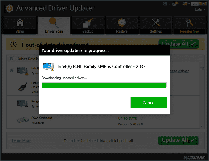 advanced driver updater updating drivers