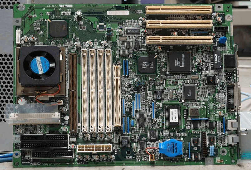 check motherboard to fix PC is on but no display error