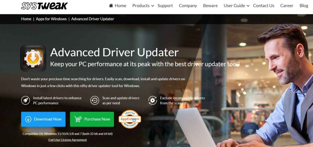 launch advanced driver updater