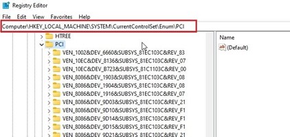 registry editor control page