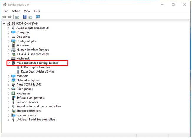 update mouse driver to fix cursor disappearing error