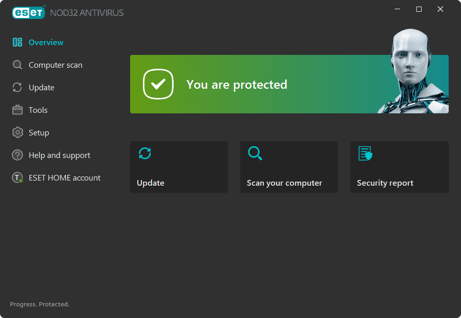 ESET NOD 32 lightest antivirus