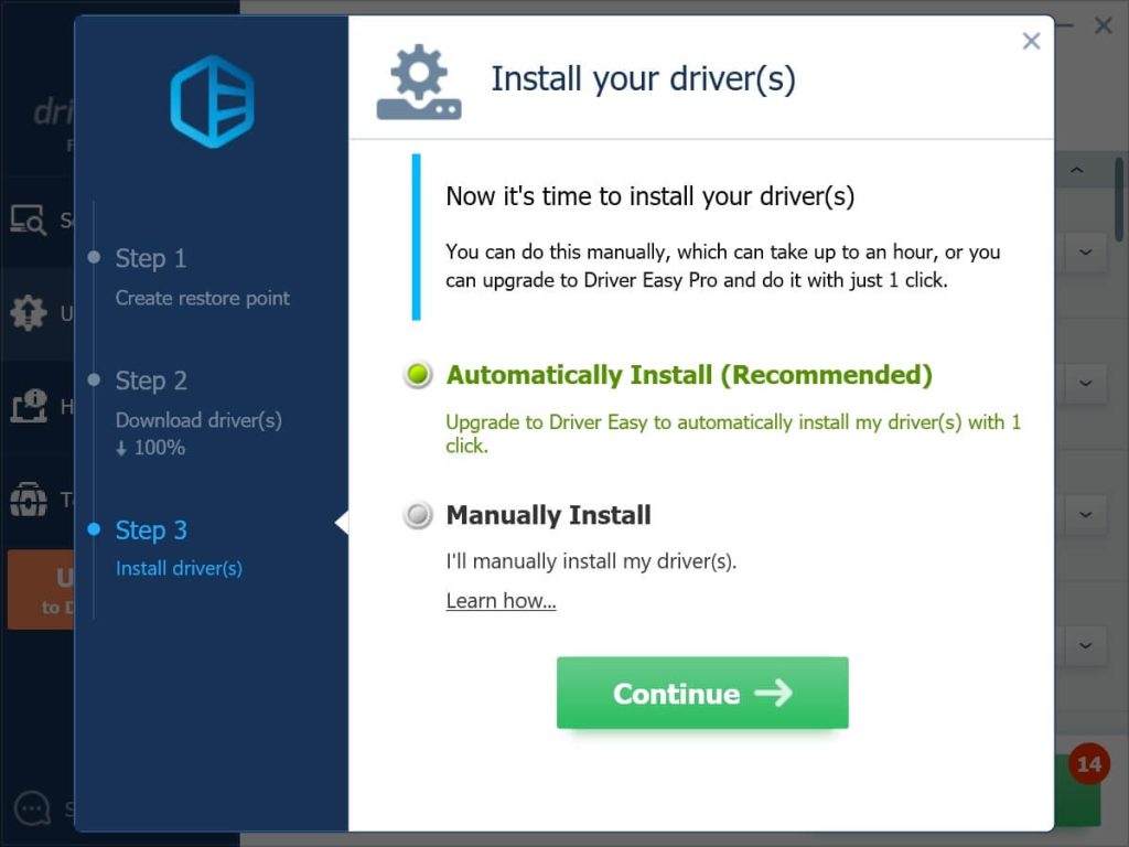 automatic driver scanning