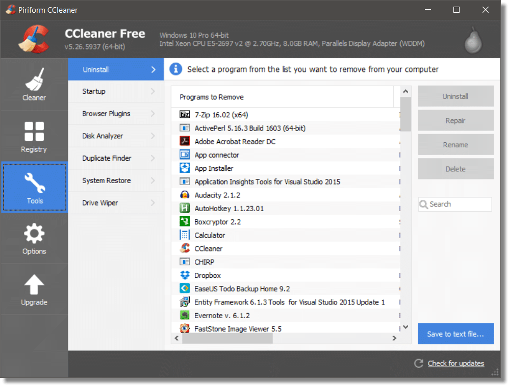 Ccleaner Professional