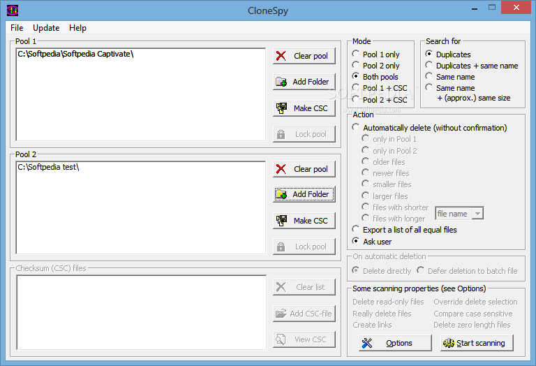 CloneSpy To Find and Remove Duplicate Videos
