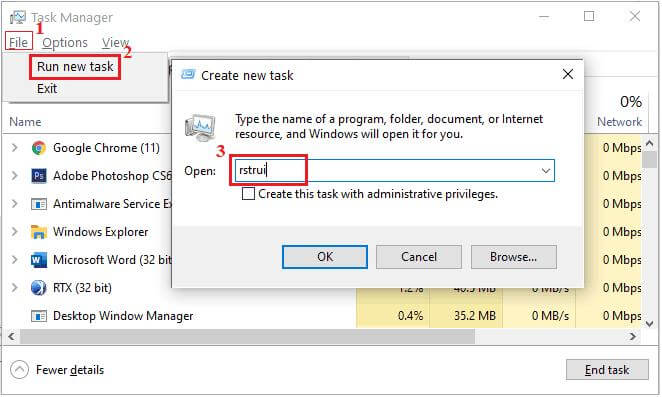 Perform a System Restore