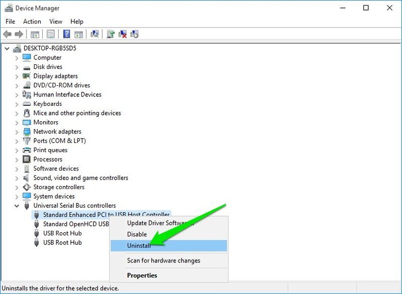 Uninstall and Reinstall USB Drivers