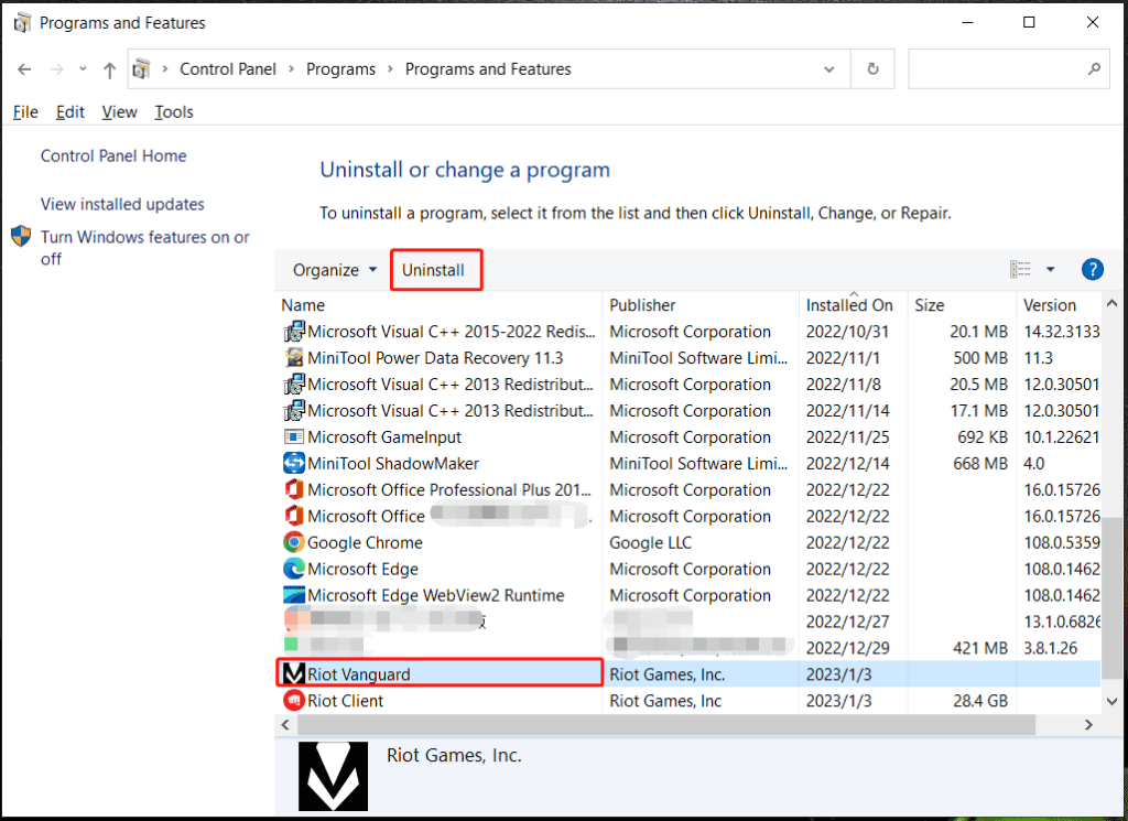 Uninstall and Reinstall Valorant