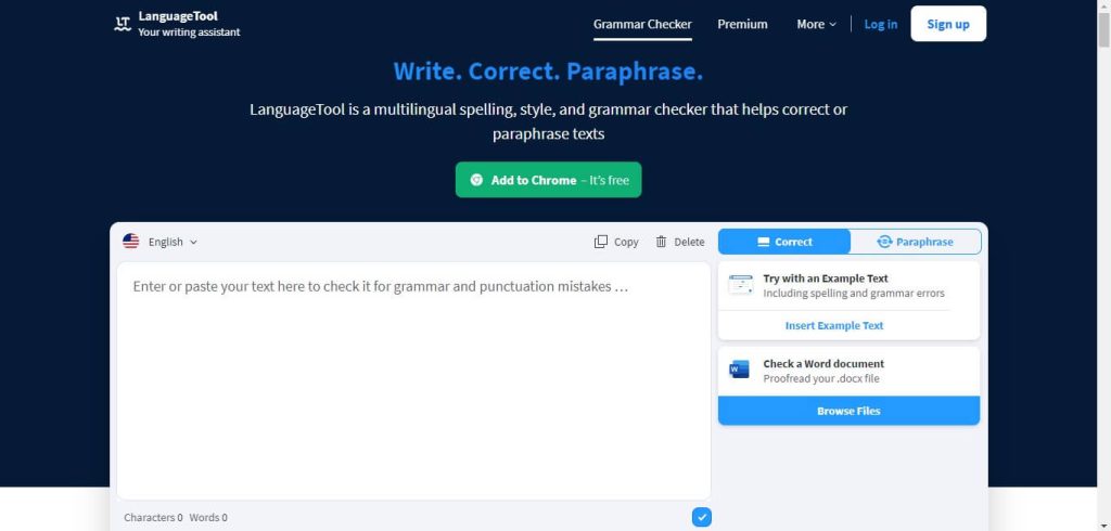 language tool to check Grammar