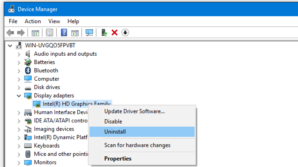 Re-install Graphics Card Drivers