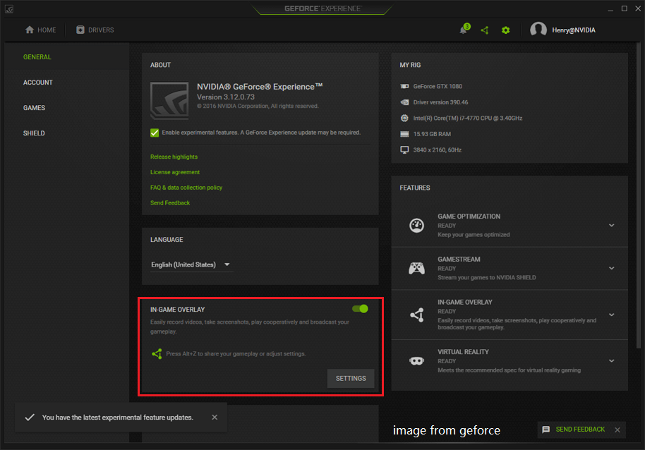 Turn Off In-Game Overlay Settings