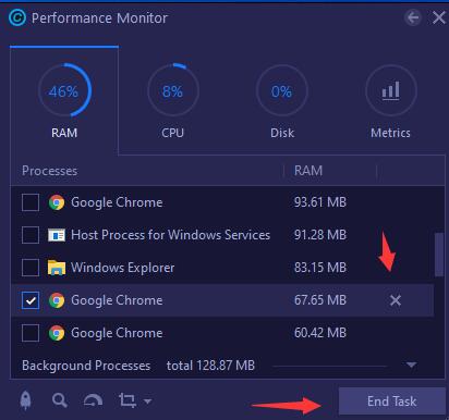 advanced system care performance monitor