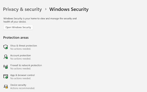 check the malware