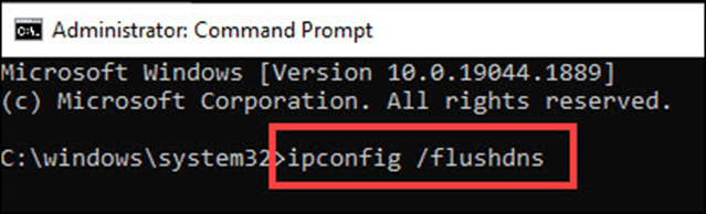 clear the dns cache