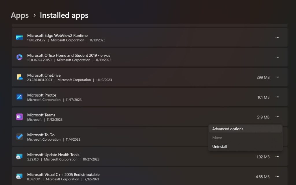 disable background apps