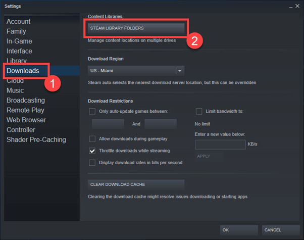 fix steam download speed