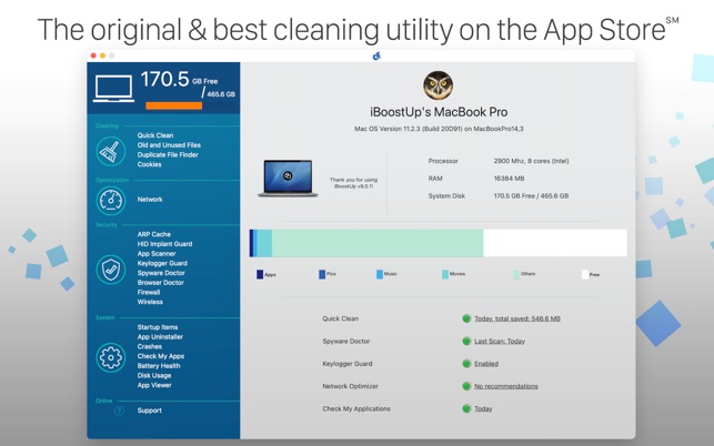 iBoostUp CCleaner alternative for mac