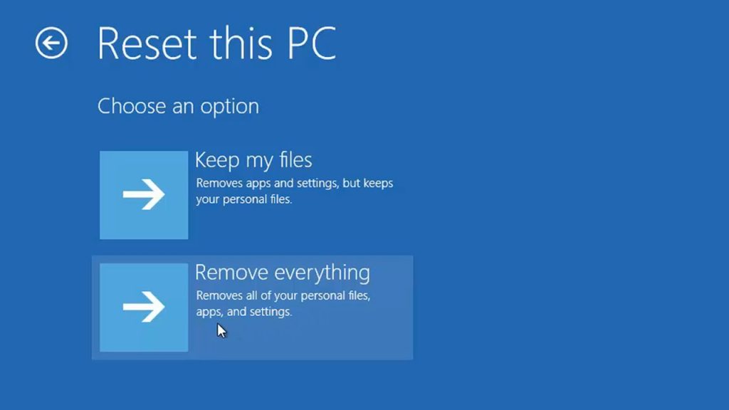 Reset the PC