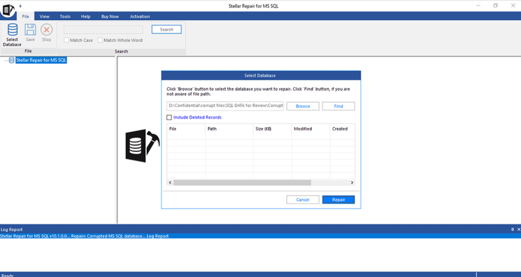stellar repair sql repair process